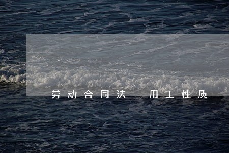 劳动合同法 用工性质 劳动合同法 用工性质
